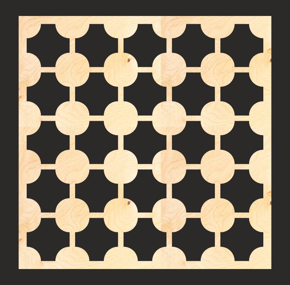 Intra απο ξύλο plywood 3mm-4mm πάχος - Μοτίβο οθόνης MDF Δίασταση 30x30 cm Intraeaxys-eo20zw67