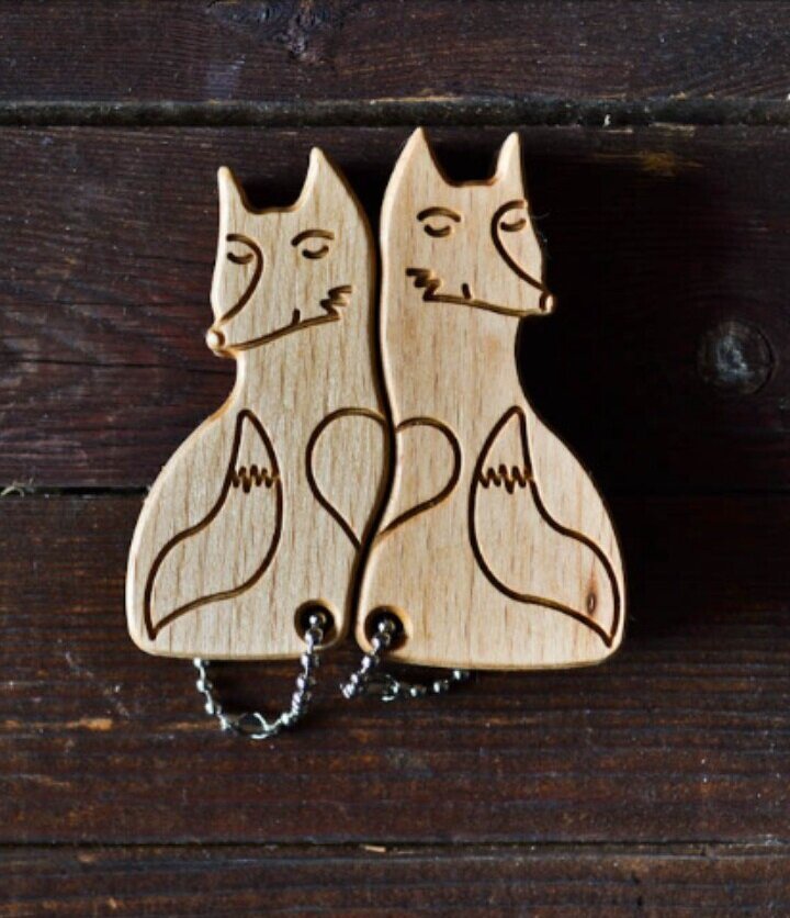 Σετ των 3 Intra απο ξύλο plywood 3mm-4mm πάχος - Αρχείο PDF Keychains for Couple Δίασταση 5x5 cm Intraeaxys-d1ll5g1m