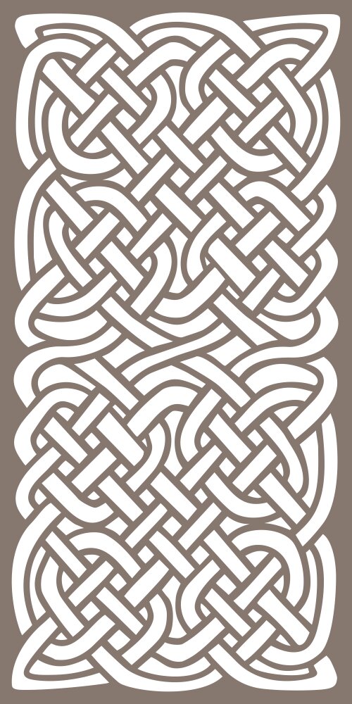 Intra απο ξύλο plywood 3mm-4mm πάχος - Μοτίβο Celtic Knots Δίασταση 30x30 cm Intraeaxys-078yy3no
