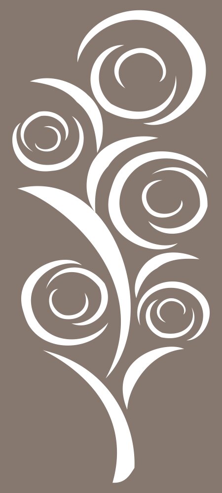 Intra απο ξύλο plywood 3mm-4mm πάχος - Αφηρημένο δέντρο διακοσμητικό διάνυσμα μοτίβο οθόνης Δίασταση 30x30 cm Intraeaxys-zo9yyr47