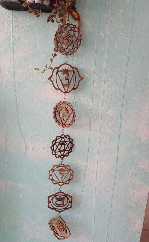 Intra απο ξύλο plywood 3mm-4mm πάχος - Διακόσμηση τοίχου με τσάκρα Δίασταση 30x30 cm Intraeaxys-eoxlg3vo