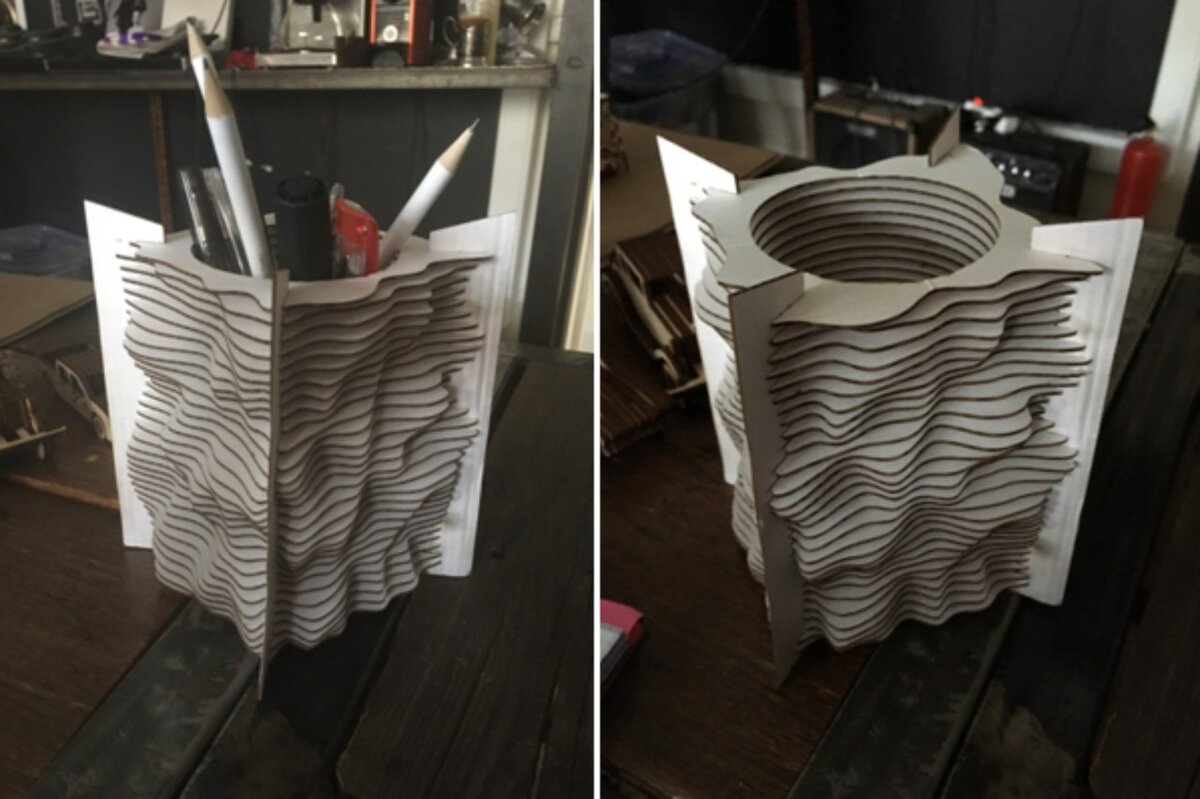 Intra απο ξύλο plywood 3mm-4mm πάχος - Πρότυπο Organizer θήκης στυλό Δίασταση 30x30 cm Intraeaxys-078yvdqo