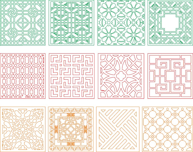 Intra απο ξύλο plywood 3mm-4mm πάχος - Αρχεία σχεδίασης διαιρέτη παραθύρων έτοιμα για εργασία cnc Δίασταση 30x30 cm Intraeaxys-d1l9ey1m