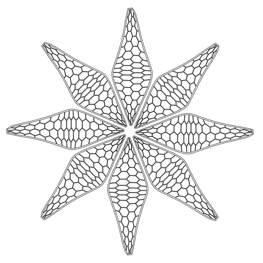 Intra απο ξύλο plywood 3mm-4mm πάχος - Διακόσμηση με δικτυωτό λουλούδι Δίασταση 30x30 cm Intraeaxys-51rrd5v1