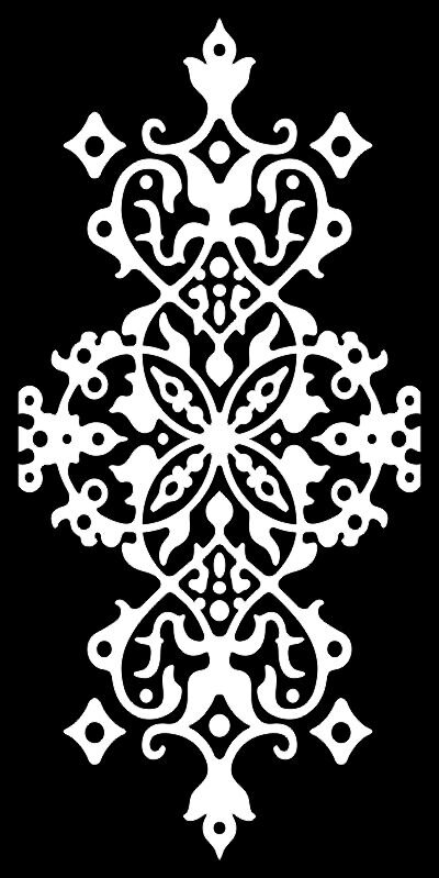 Intra απο ξύλο plywood 3mm-4mm πάχος - Χωρίς ραφή αραβουργικό μοτίβο δαμασκηνού Δίασταση 30x30 cm Intraeaxys-r7vngz1d