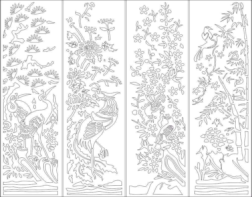 Intra απο ξύλο plywood 3mm-4mm πάχος - Μοτίβο λουλουδιών οθόνης Δίασταση 30x30 cm Intraeaxys-r7vmm257