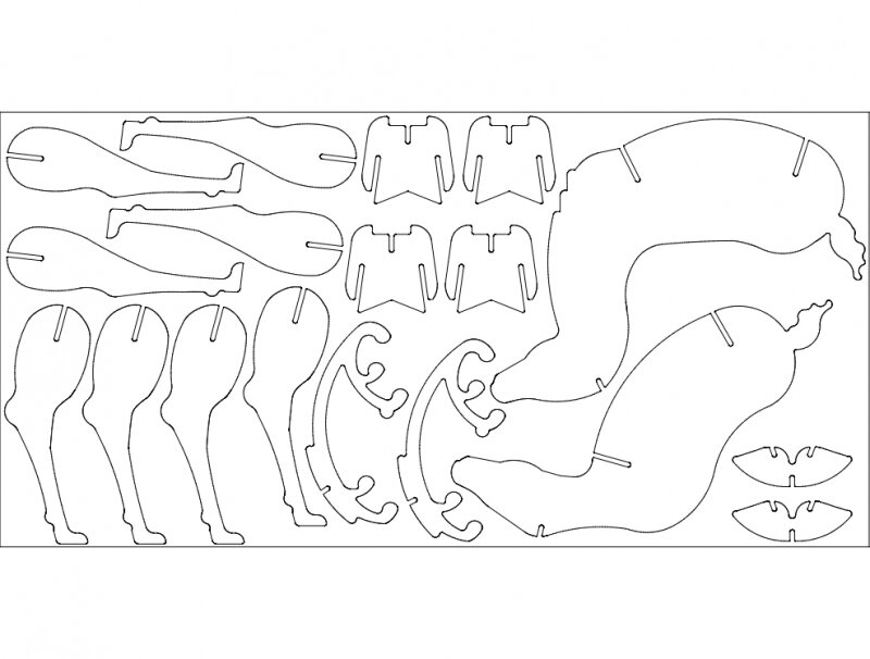 Intra απο ξύλο plywood 3mm-4mm πάχος - Santa's Reindeer Δίασταση 30x30 cm Intraeaxys-qomdxro3