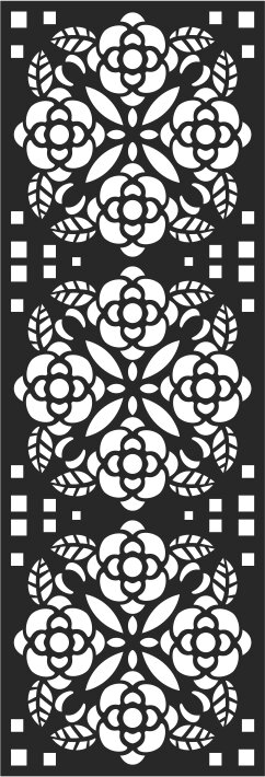 Intra απο ξύλο plywood 3mm-4mm πάχος - Αφηρημένη Floral μοτίβο διάνυσμα Δίασταση 30x30 cm Intraeaxys-m1d9ne7k