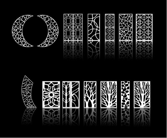 Intra απο ξύλο plywood 3mm-4mm πάχος - Αρχεία μοτίβων καταστήματος Cnc Δίασταση 30x30 cm Intraeaxys-lopwd67w