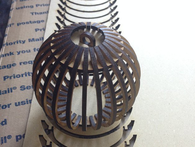 Σετ των 2 Intra απο ξύλο plywood 3mm-4mm πάχος - Αρχείο PDF Boule Ornament Remix 3mm Δίασταση 10x10 cm Intraeaxys-67wll981