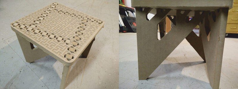 Intra απο ξύλο plywood 3mm-4mm πάχος - Δυαδικό σκαμπό Δίασταση 30x30 cm Intraeaxys-joedemn1