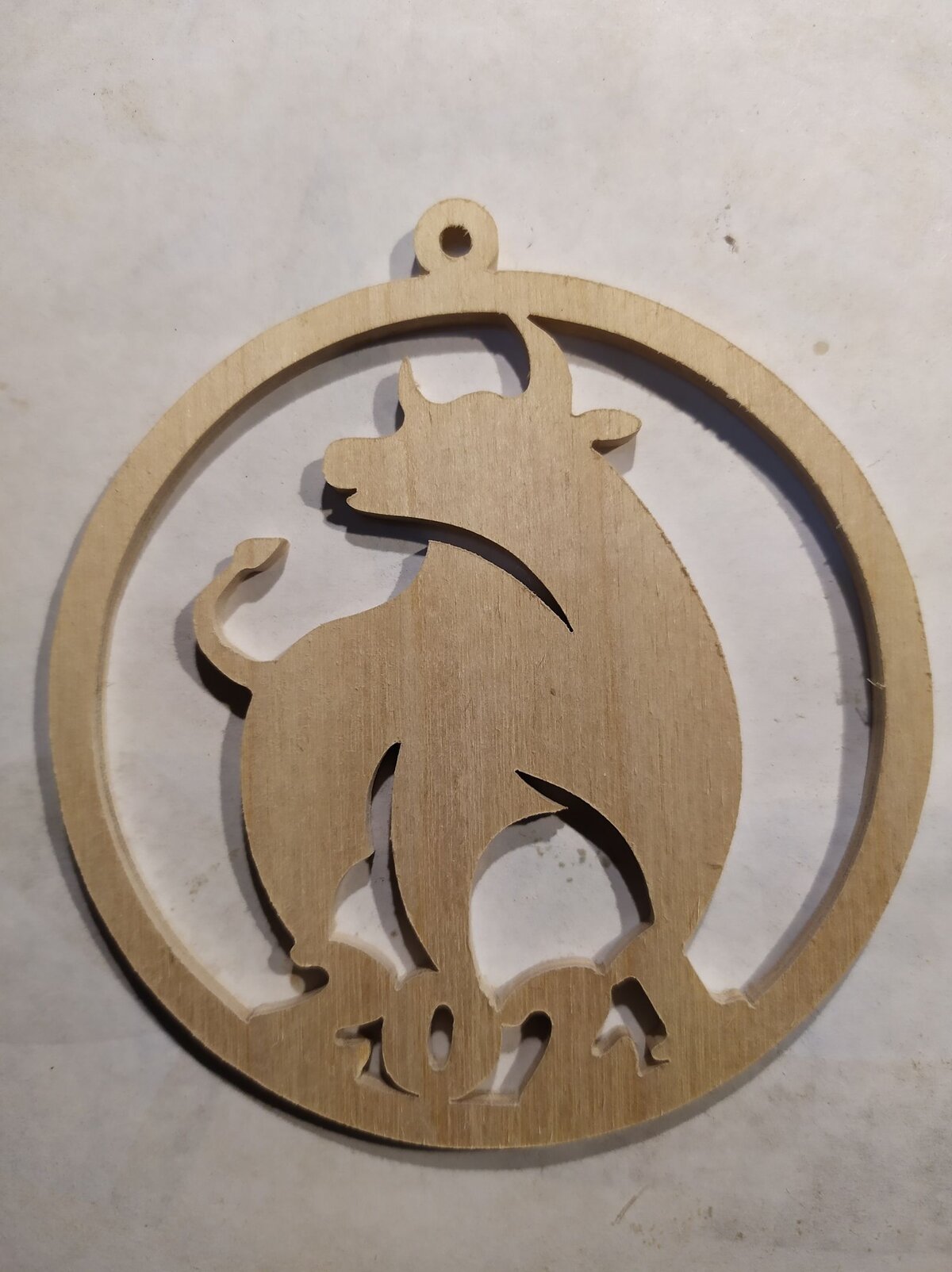 Intra απο ξύλο plywood 3mm-4mm πάχος - Σύμβολο Ταύρου Πρωτοχρονιάς 2021 Διακόσμηση 3 χιλιοστών Κόντρα πλακέ Αρχείο PDF Δίασταση 30x30 cm Intraeaxys-r1z26xl1