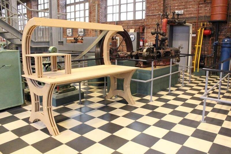 Intra απο ξύλο plywood 3mm-4mm πάχος - Γραφείο εργασίας Δίασταση 30x30 cm Intraeaxys-qomm584o