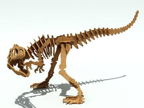 Intra απο ξύλο plywood 3mm-4mm πάχος - Allosaurus R 6 mm Δίασταση 30x30 cm Intraeaxys-zo9zp41k