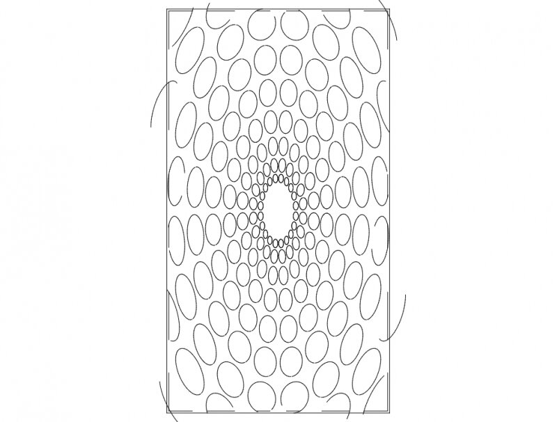 Intra απο ξύλο plywood 3mm-4mm πάχος - Hak 3d yuvarlak1 Seperat R Δίασταση 30x30 cm Intraeaxys-qomd64o3