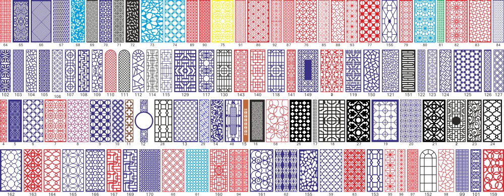 Intra απο ξύλο plywood 3mm-4mm πάχος - Διανυσματικά μοτίβα cdr jali Δίασταση 30x30 cm Intraeaxys-loprzx1w