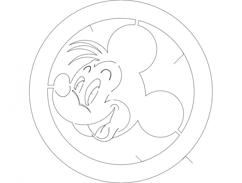 Intra απο ξύλο plywood 3mm-4mm πάχος - Μίκυ 1 Δίασταση 30x30 cm Intraeaxys-eo4mndoj