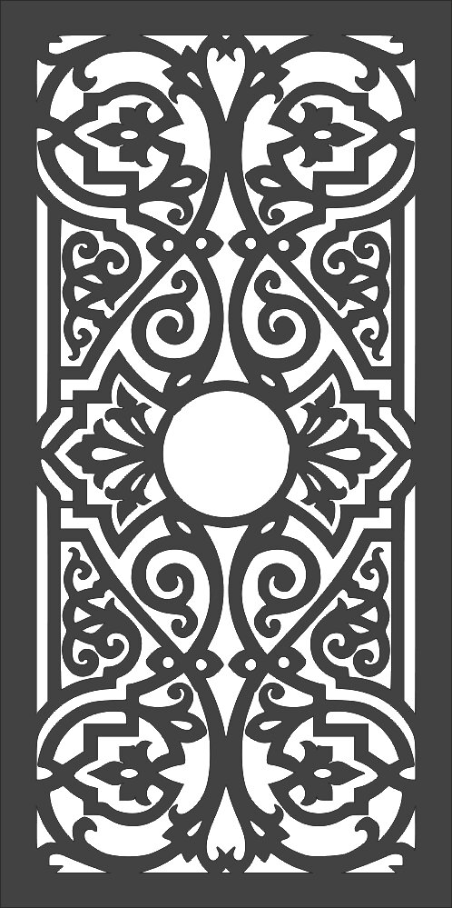 Intra απο ξύλο plywood 3mm-4mm πάχος - Mẫu Cửa Đơn Cắt Plasma CNC Δίασταση 30x30 cm Intraeaxys-eo43x81j