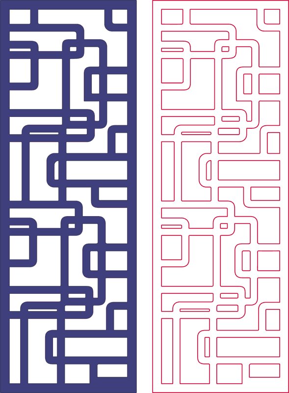 Intra απο ξύλο plywood 3mm-4mm πάχος - Dxf Pattern Designs 2d 166 Δίασταση 30x30 cm Intraeaxys-yonnlpor