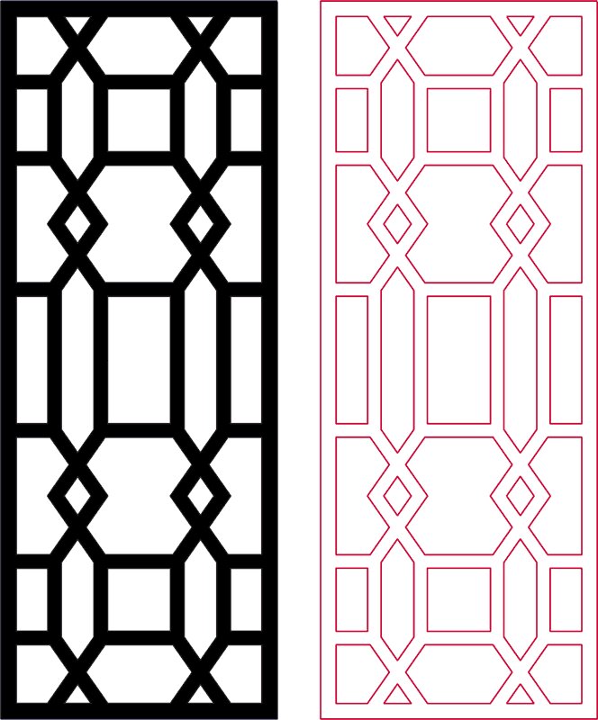 Intra απο ξύλο plywood 3mm-4mm πάχος - Διακοσμητικό Διαιρέτη Δωματίου Σχεδιασμός Μοτίβου Dxf Δίασταση 30x30 cm Intraeaxys-ro6gxn7x