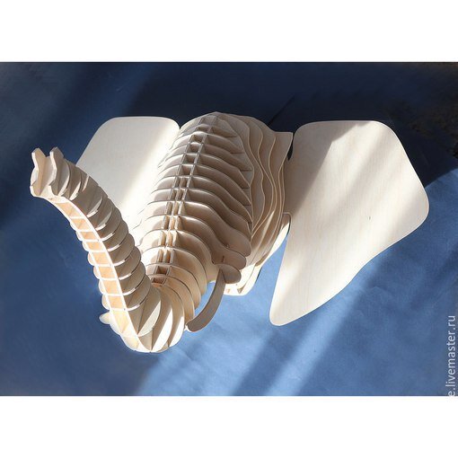 Intra απο ξύλο plywood 3mm-4mm πάχος - Αρχείο 3D Puzzle DWG Elephant Head Δίασταση 30x30 cm Intraeaxys-eoxq4j1z