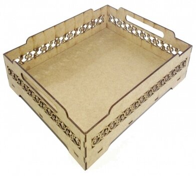 Intra απο ξύλο plywood 3mm-4mm πάχος - Μπαντέχα Μαργαρίδας Δίασταση 30x30 cm Intraeaxys-0754g8oz