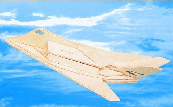 Intra απο ξύλο plywood 3mm-4mm πάχος - F-117 Nighthawk Stealth Fighter Δίασταση 30x30 cm Intraeaxys-qomljk13