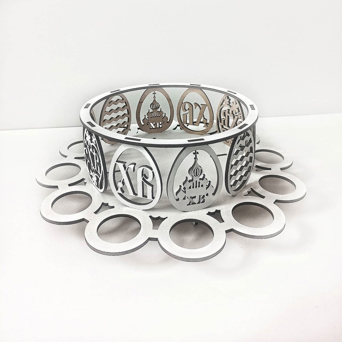 Intra απο ξύλο plywood 3mm-4mm πάχος - Σχάρα Πασχαλινών Αυγών 3mm Δίασταση 30x30 cm Intraeaxys-eo4qeew7