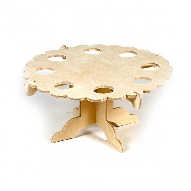 Intra απο ξύλο plywood 3mm-4mm πάχος - Πασχαλινή βάση για 8 αυγά Δίασταση 30x30 cm Intraeaxys-pok3wr97