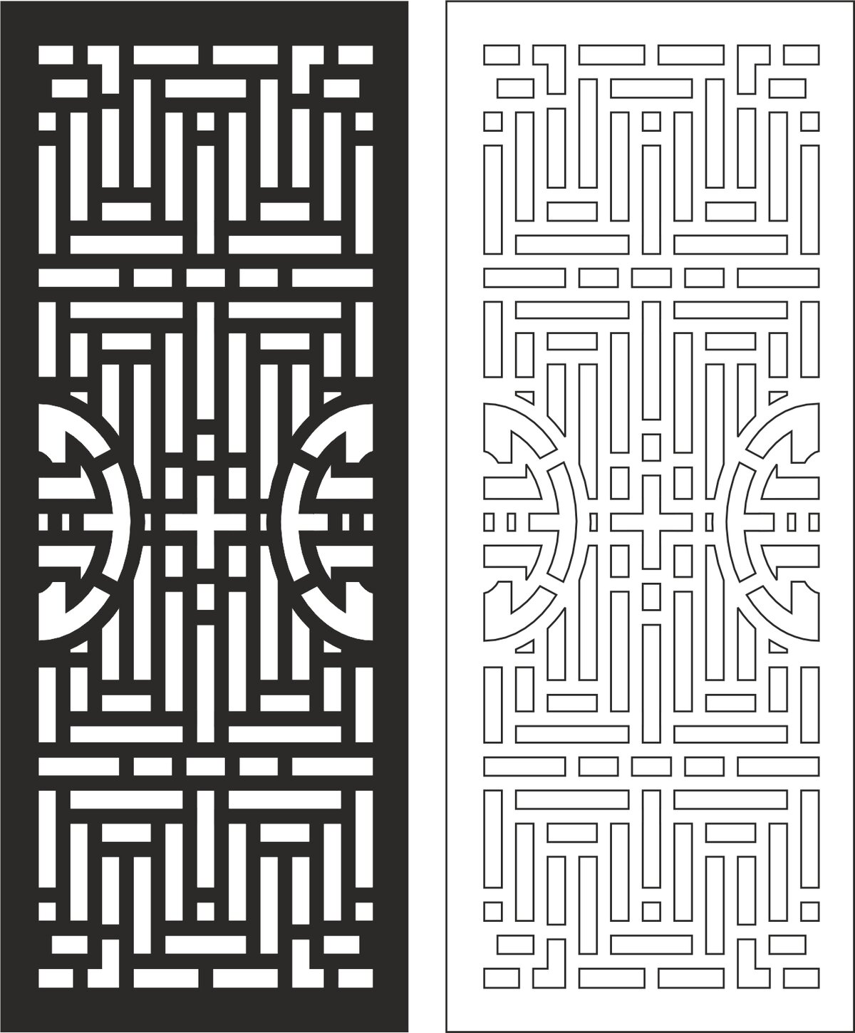 Intra απο ξύλο plywood 3mm-4mm πάχος - Σκαλιστό ξύλινο διαχωριστικό σχέδιο διάνυσμα Δίασταση 30x30 cm Intraeaxys-eo22emo8