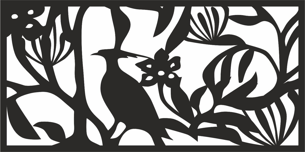 Intra απο ξύλο plywood 3mm-4mm πάχος - Floral διάνυσμα σχεδίασης πάνελ οθόνης Δίασταση 30x30 cm Intraeaxys-qomq4873