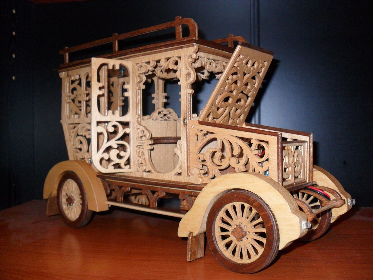 Intra απο ξύλο plywood 3mm-4mm πάχος - Αρχείο PDF 3D Classic Car Puzzle Δίασταση 30x30 cm Intraeaxys-6o3mv37n