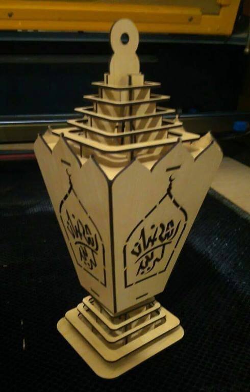 Intra απο ξύλο plywood 3mm-4mm πάχος - Πρότυπο φαναριών Ραμαζάνι Δίασταση 30x30 cm Intraeaxys-eo0qml31