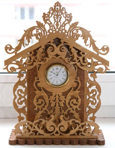 Intra απο ξύλο plywood 3mm-4mm πάχος - Κύλιση Saw Patterns for Clock PDF File Δίασταση 30x30 cm Intraeaxys-pokqm9oj