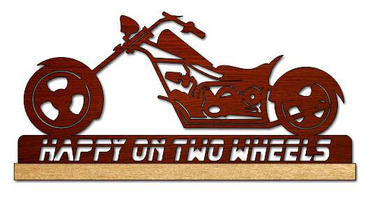 Intra απο ξύλο plywood 3mm-4mm πάχος - Chopper Motorcycle Scroll Saw Pattern Αρχείο PDF Δίασταση 30x30 cm Intraeaxys-r7v33kod