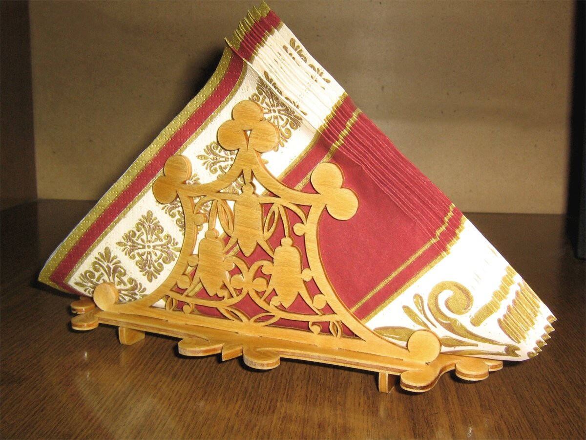 Intra απο ξύλο plywood 3mm-4mm πάχος - Ξύλινη Διακοσμητική Στήριξη για Χαρτοπετσέτα Δίασταση 30x30 cm Intraeaxys-eo4qer97