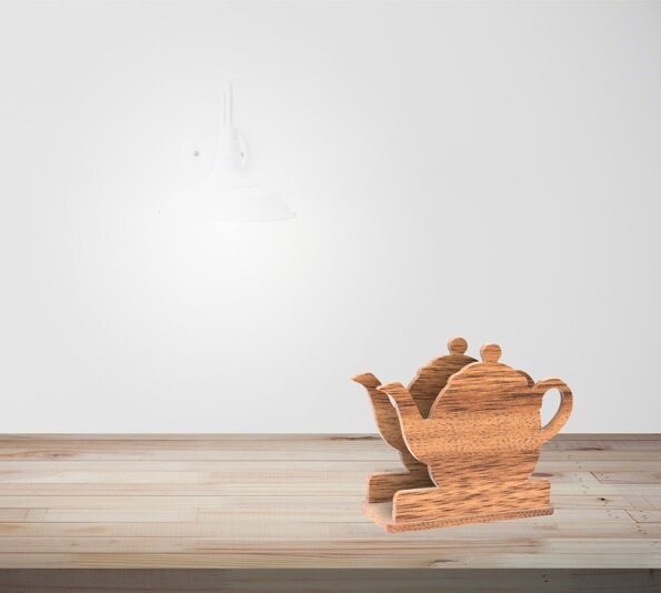 Intra απο ξύλο plywood 3mm-4mm πάχος - Θήκη χαρτοπετσέτας τσαγιέρας Δίασταση 30x30 cm Intraeaxys-ro6y0q37