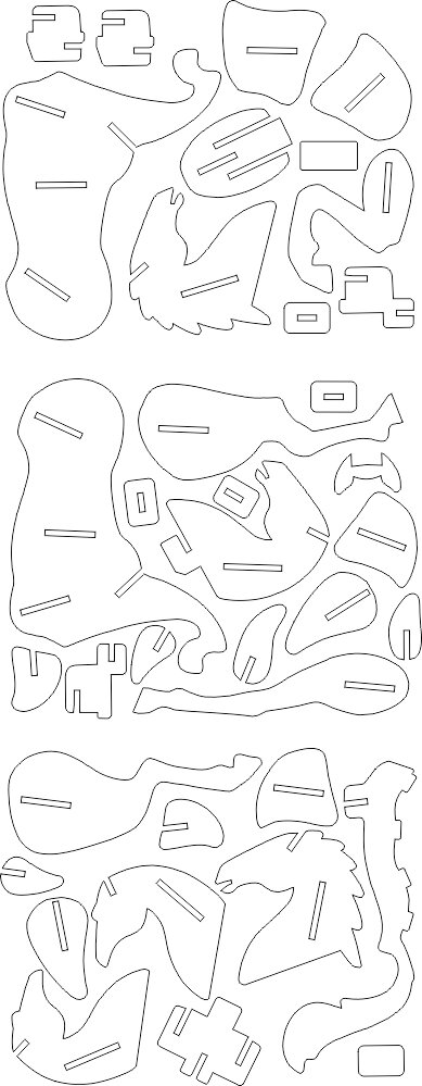 Intra απο ξύλο plywood 3mm-4mm πάχος - Horse Puzzle Cleaned 2 Δίασταση 30x30 cm Intraeaxys-6o3dzr7n