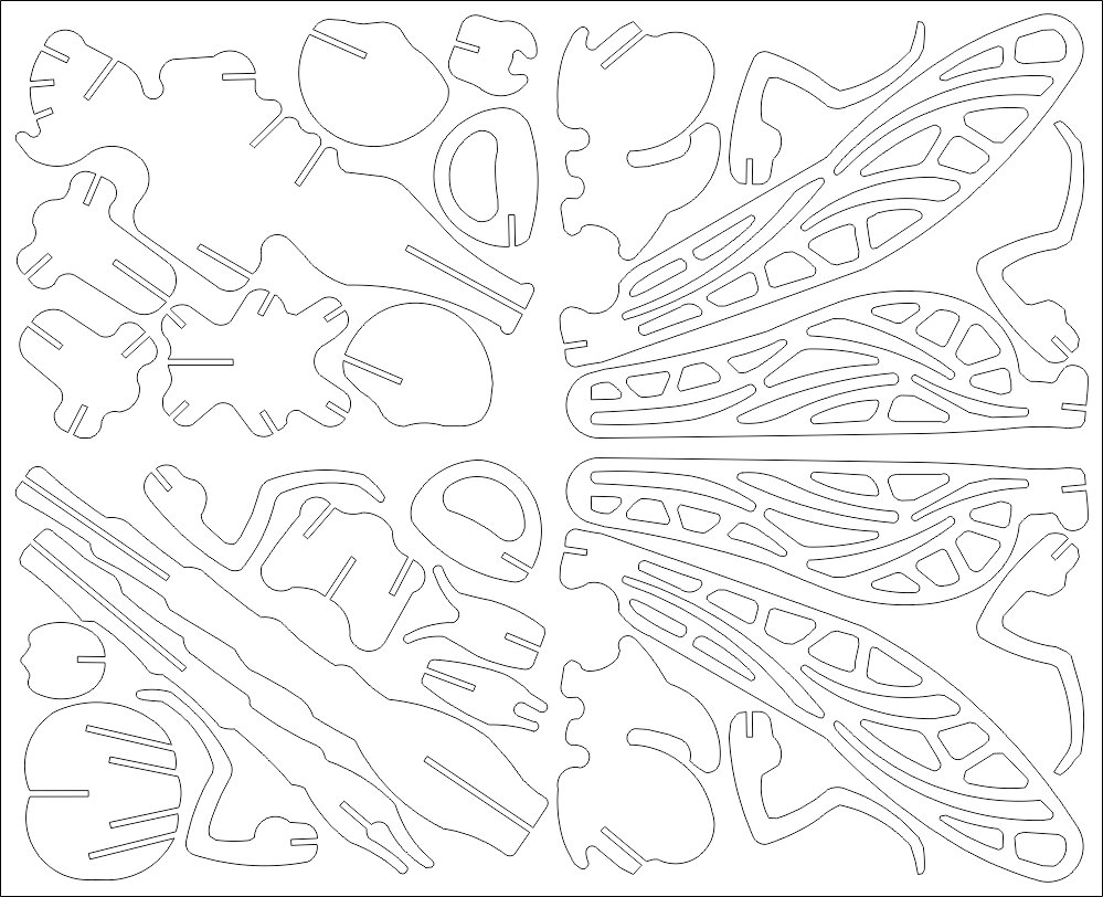 Intra απο ξύλο plywood 3mm-4mm πάχος - Drachenfliege Puzzle 2mm Δίασταση 30x30 cm Intraeaxys-r1znpn1l