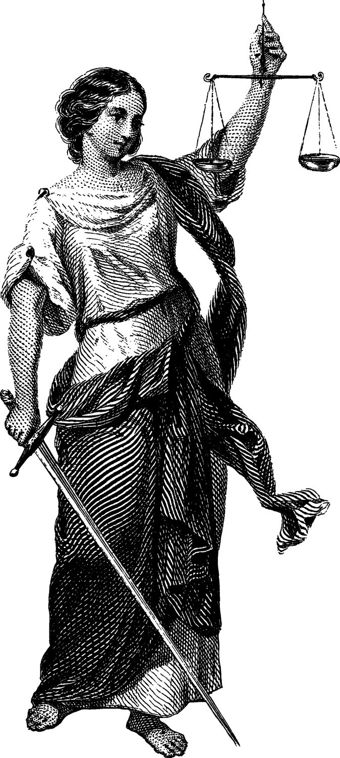 Intra απο ξύλο plywood 3mm-4mm πάχος - Laser Engraving Lady Justice Δίασταση 30x30 cm Intraeaxys-p7ymzp27