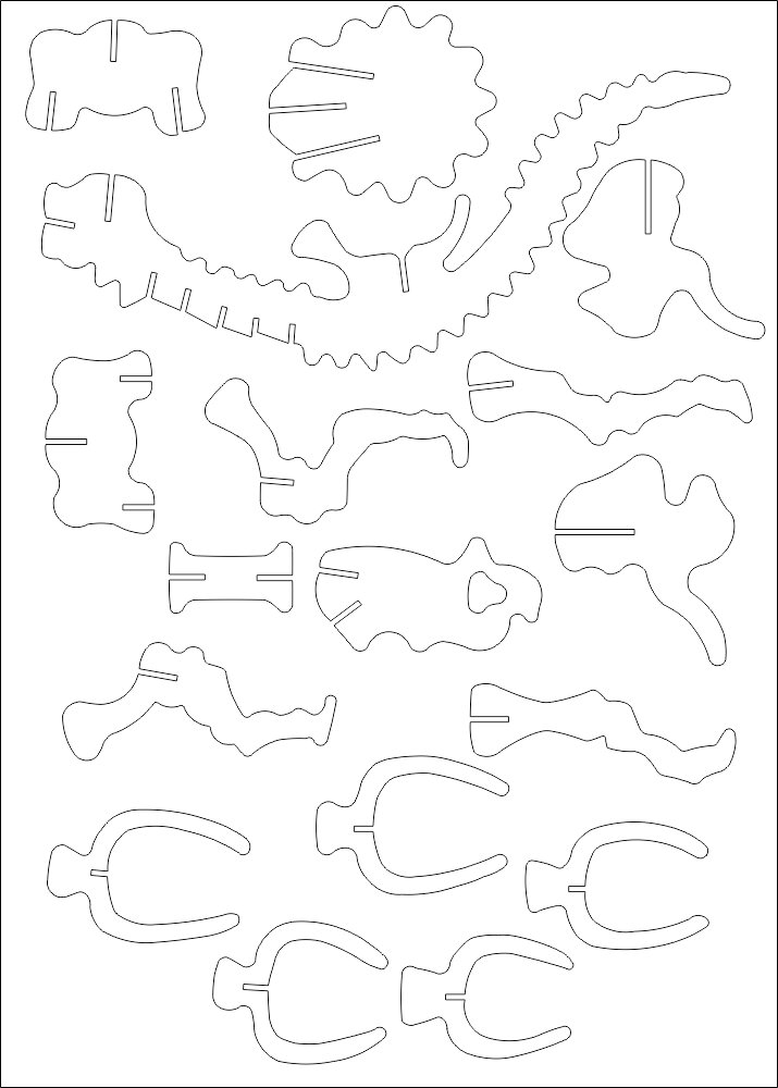 Intra απο ξύλο plywood 3mm-4mm πάχος - Shark Trophy 3mm Δίασταση 30x30 cm Intraeaxys-r1zx8nol