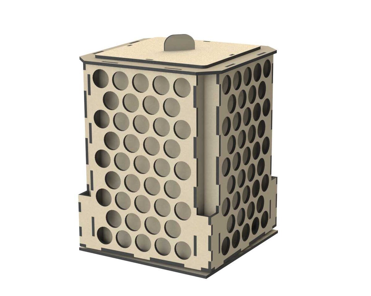 Intra απο ξύλο plywood 3mm-4mm πάχος - Porta Tintas Giratorio 1 Δίασταση 30x30 cm Intraeaxys-p7y02roq