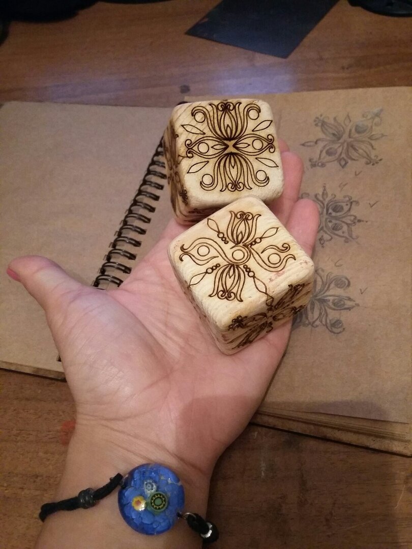 Intra απο ξύλο plywood 3mm-4mm πάχος - Κουμπίκι 1-6 Δίασταση 30x30 cm Intraeaxys-m1dkj3ok