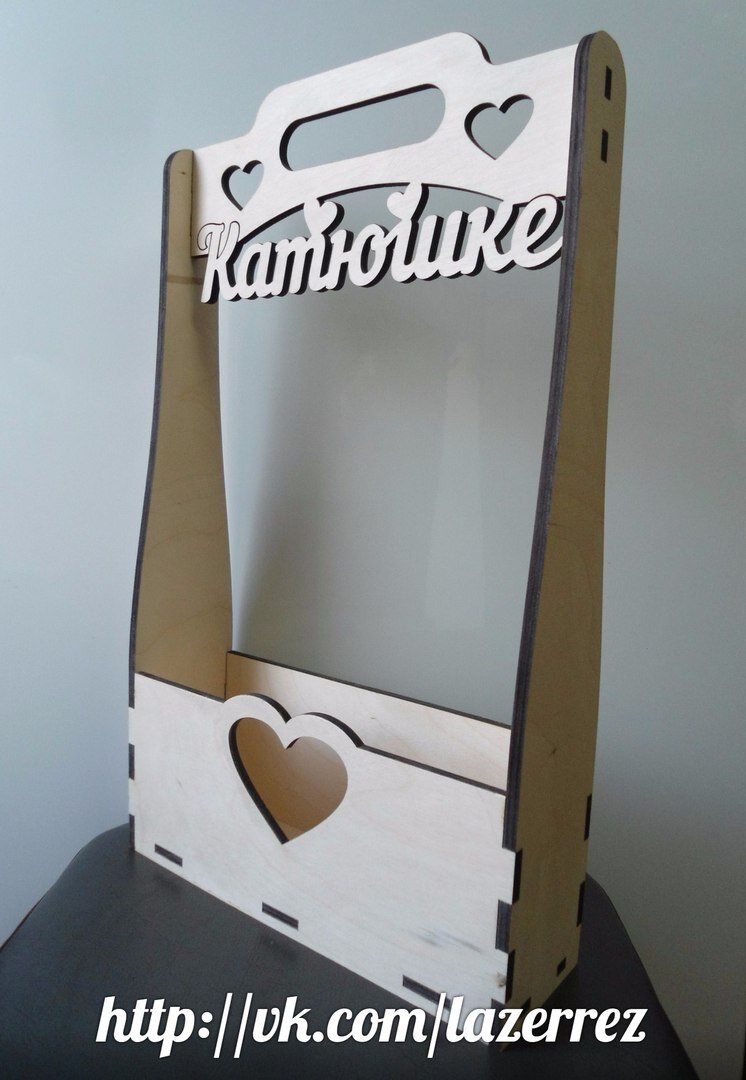 Intra απο ξύλο plywood 3mm-4mm πάχος - Yaschik Dlya Tsvetov Katyushke Δίασταση 30x30 cm Intraeaxys-r7vl0kod