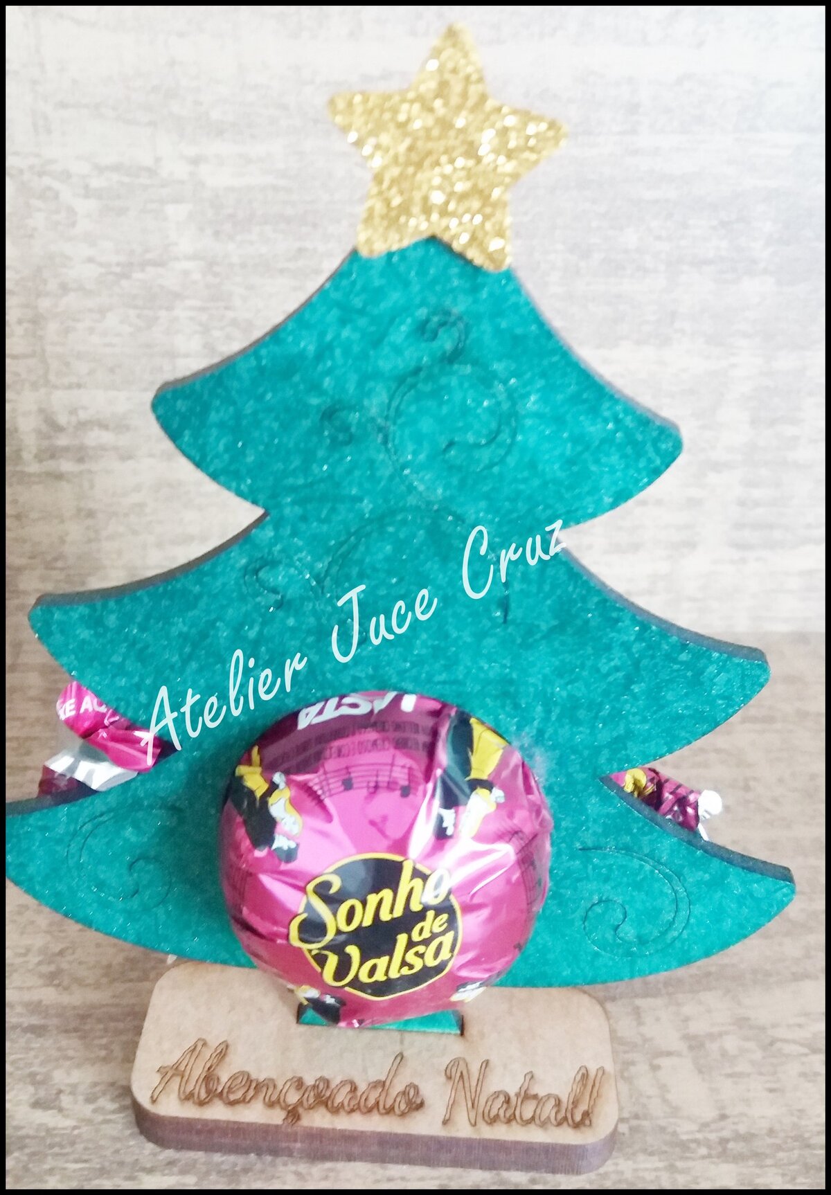 Intra απο ξύλο plywood 3mm-4mm πάχος - Bombom Pinheirinho Δίασταση 30x30 cm Intraeaxys-eo235478