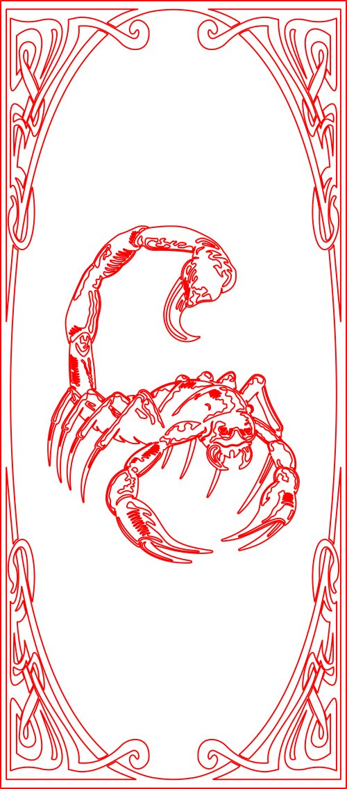 Intra απο ξύλο plywood 3mm-4mm πάχος - Ντουλάπι Κουζίνας Πόρτα Σκορπιός Χαραγμένο Δίασταση 30x30 cm Intraeaxys-91jg641m