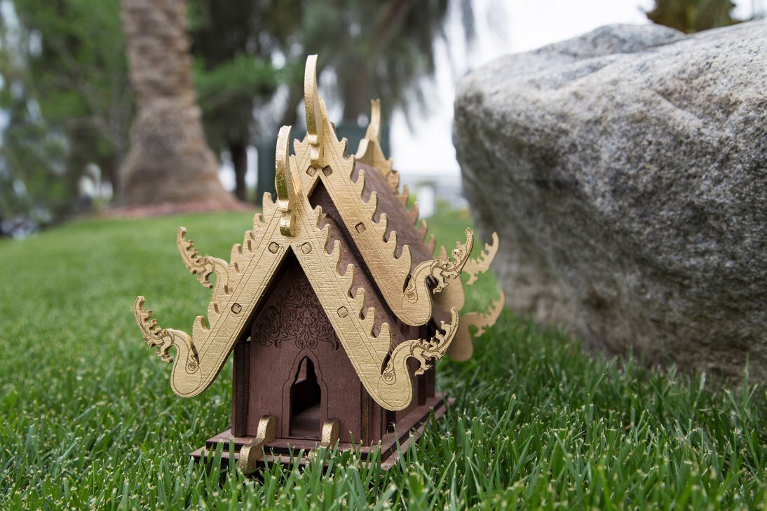 Intra απο ξύλο plywood 3mm-4mm πάχος - Παγόδα Δίασταση 30x30 cm Intraeaxys-51rnkm76