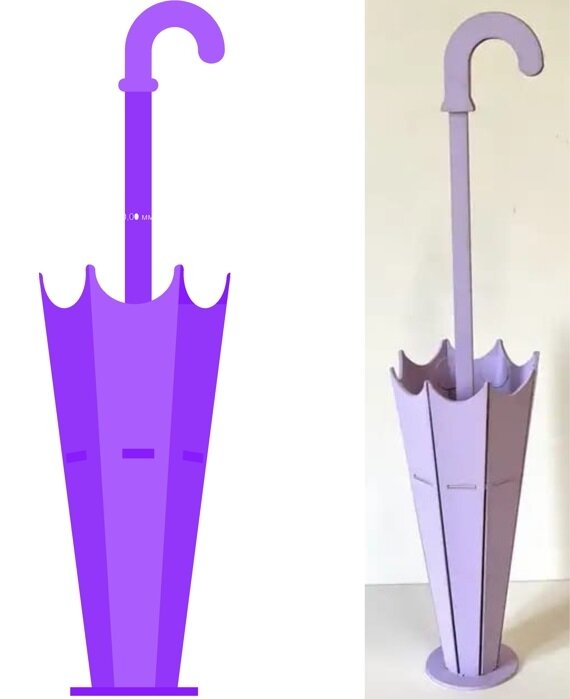 Intra απο ξύλο plywood 3mm-4mm πάχος - Ομπρέλα Planter Flower Stand Διακόσμηση σπιτιού Δίασταση 30x30 cm Intraeaxys-e1gkgnyo