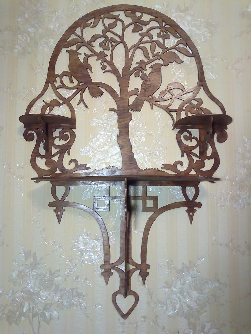 Intra απο ξύλο plywood 3mm-4mm πάχος - Διακοσμητικό ράφι Δίασταση 30x30 cm Intraeaxys-qompzro3