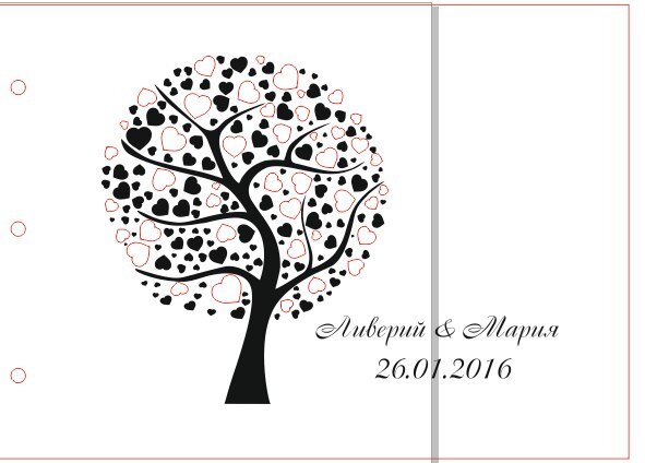 Intra απο ξύλο plywood 3mm-4mm πάχος - Κόντρα πλακέ 4mm ting Engraving Album of Wish Δίασταση 30x30 cm Intraeaxys-eo0eng1g